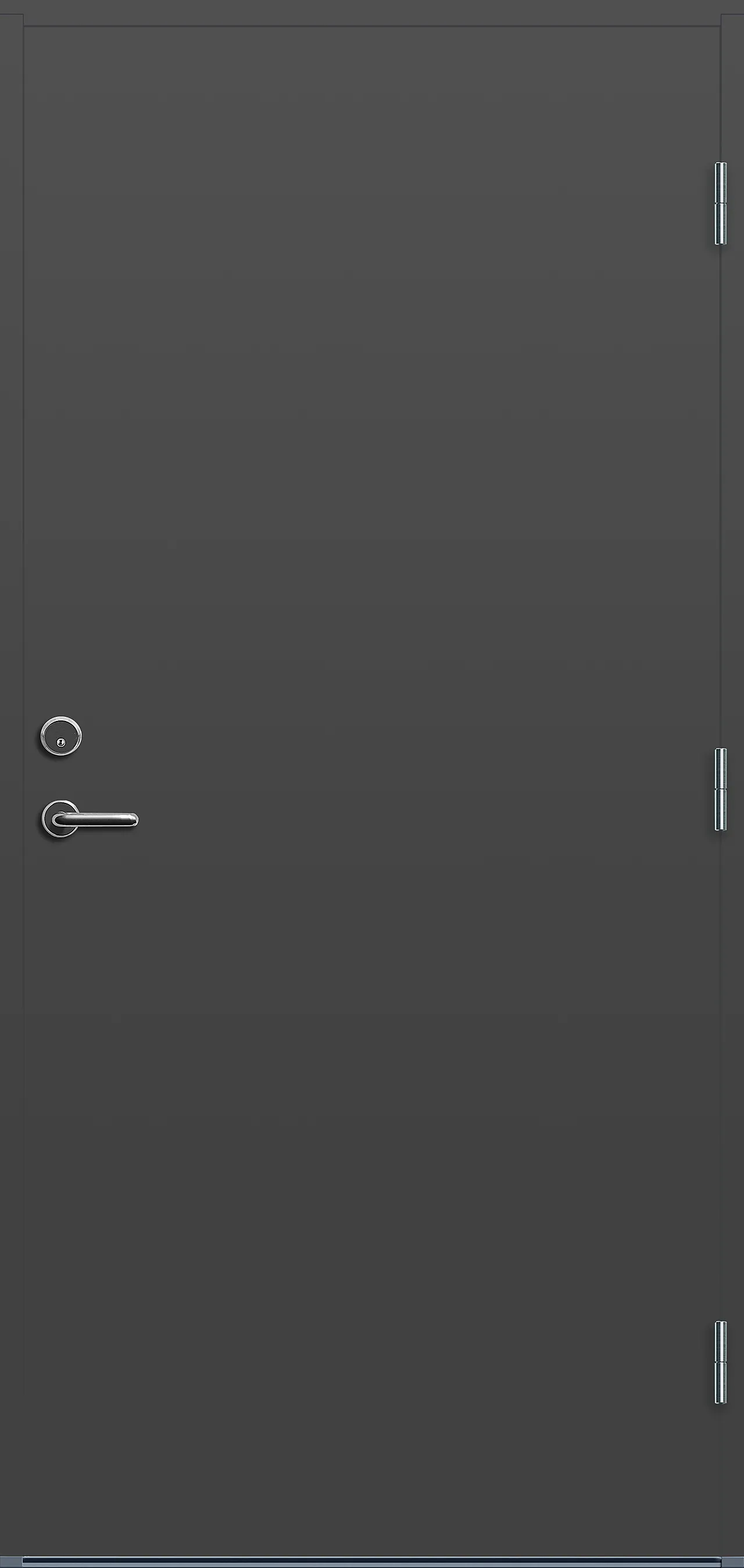 Ytterdør Sola mørk grå høyre 90x200 cm