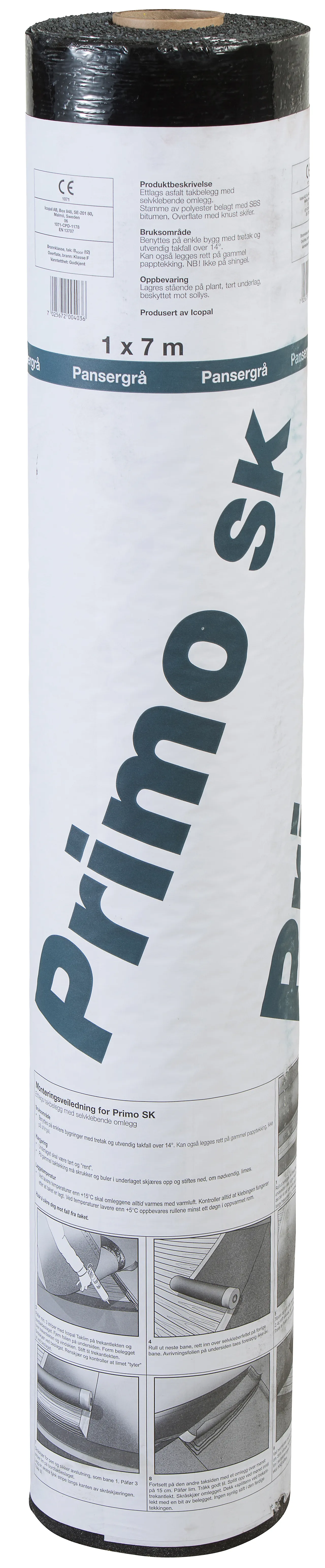 Takbelegg asfalt overlag primo 1x7 meter null - null - 2 - Miniatyr