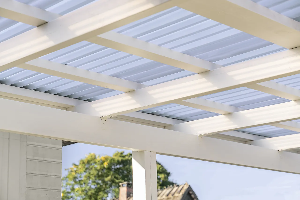 Toppinndekning terrassetak 110 110cm alu til bakkant mot vegg null - null - 3 - Miniatyr