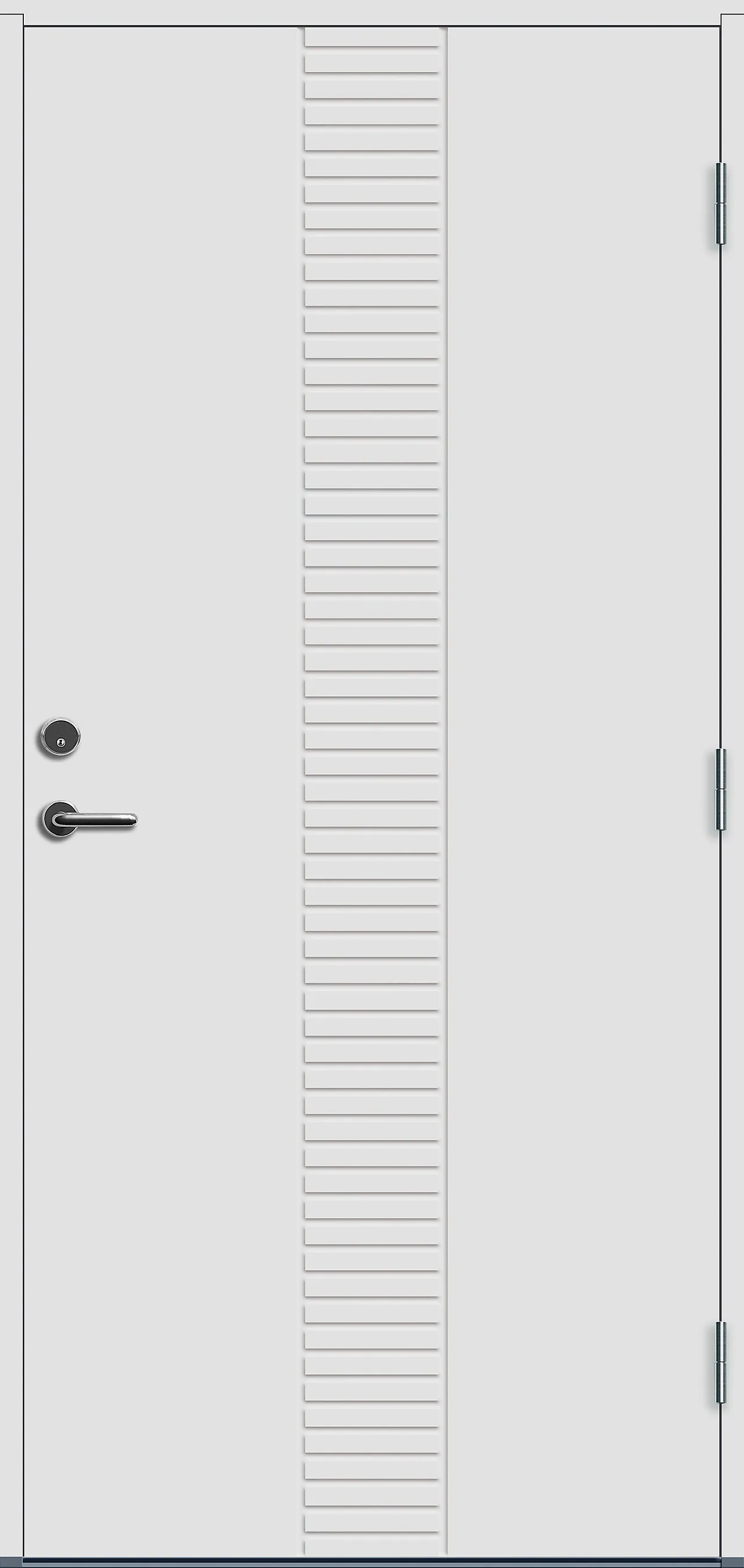 Ytterdør Hamar hvit høyre 90x200 cm null - 90x200 cm - 2 - Miniatyr