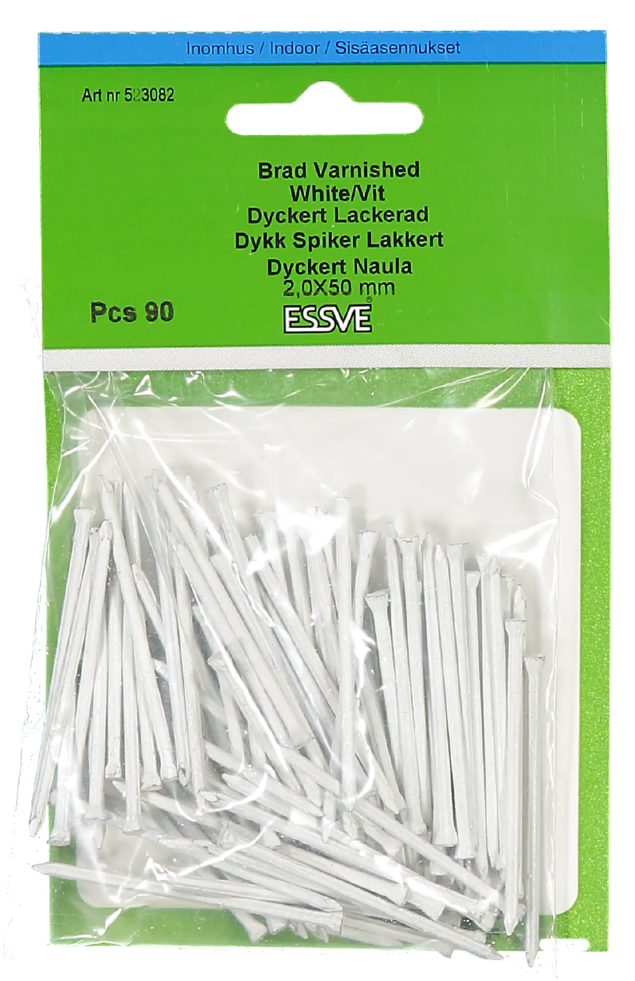 Spiker dykkert hvit 50x2,0 fzva-90 skarpkant lakkert varmforsinket null - null - 3 - Miniatyr