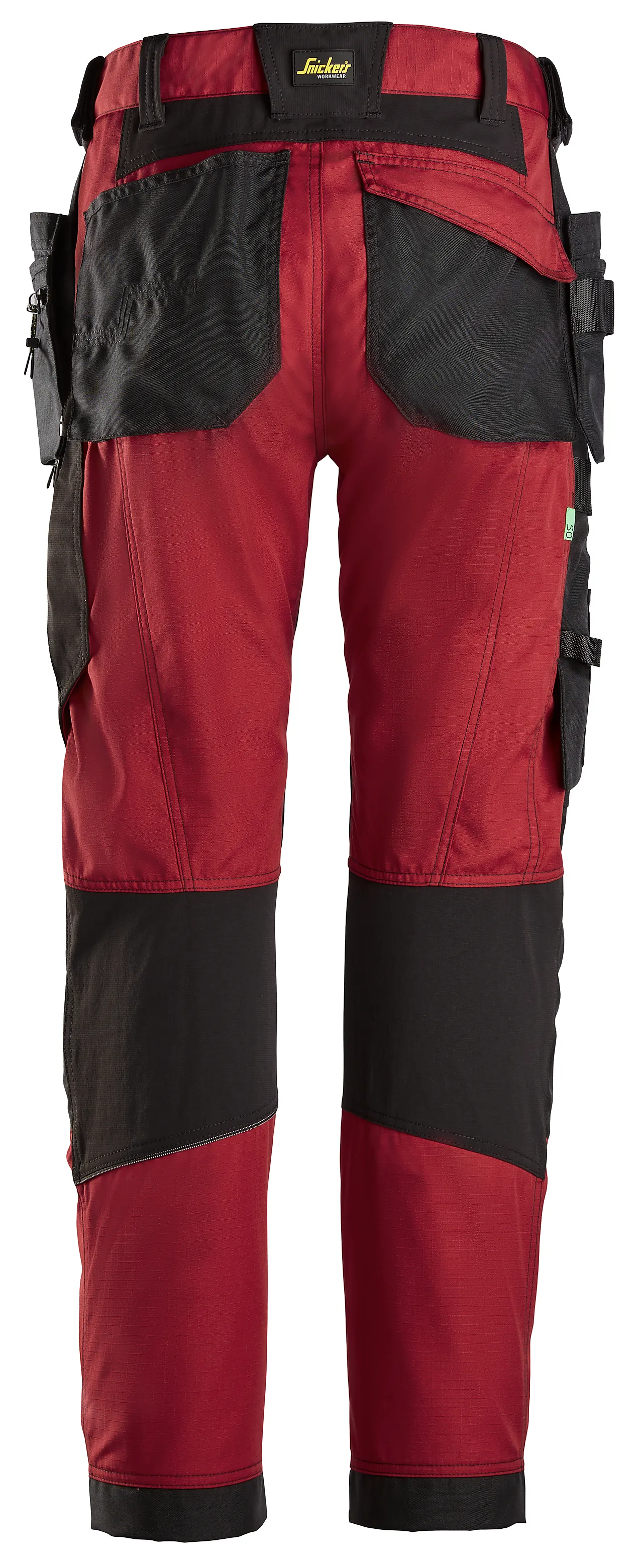 Bukse  FlexiWork+ mørk rød/sort str 52 null - null - 3 - Miniatyr