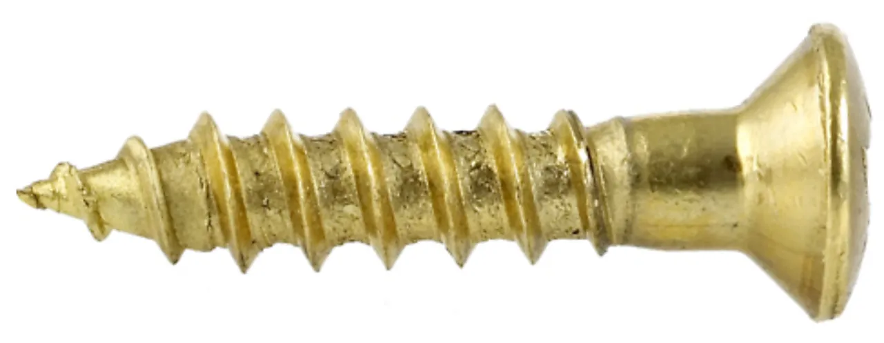 Treskrue linse ms pz2 4,0x40 mm a10 delgj din7995 Treskrue linse ms pz2 4,0x40 mm a10 delgj din7995