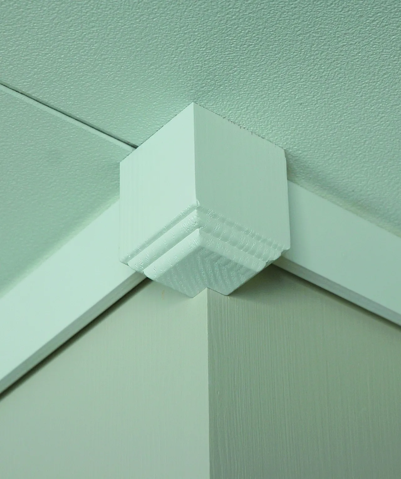 Takkloss utvendig 55x55x80 mm hvitmalt null - null - 2 - Miniatyr