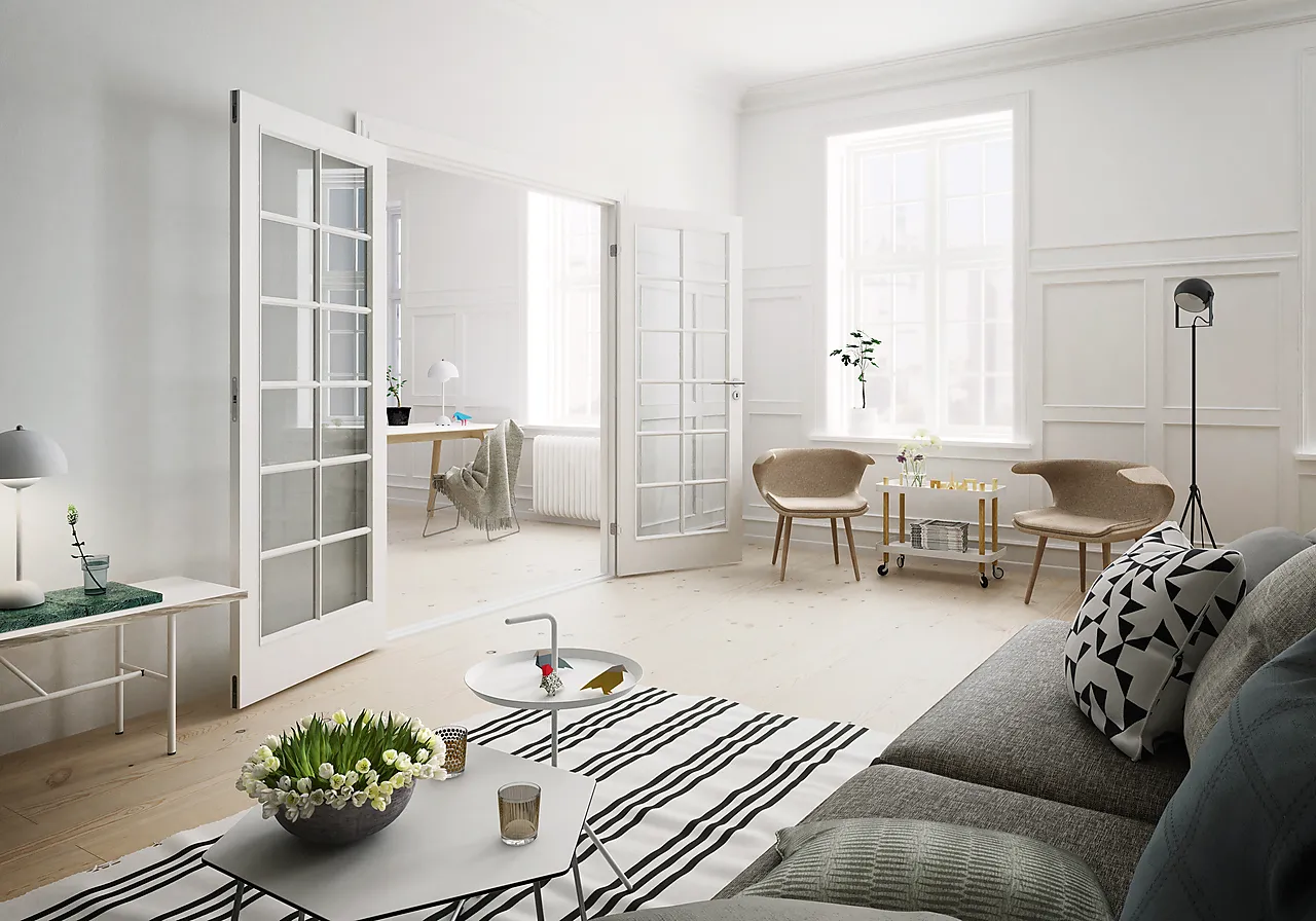 Dør sk compact sp10 9x21 hvit skåtedør klart glass null - null - 2 - Miniatyr