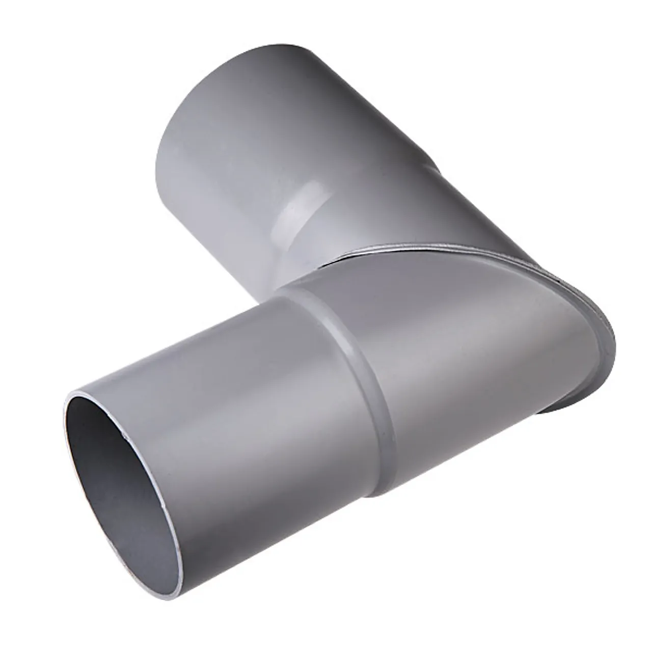 Knerør 90 grader 75 mm grå