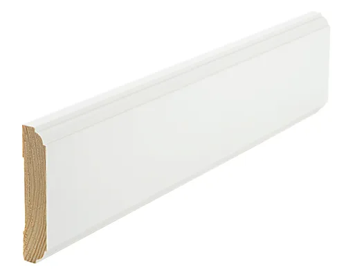Karmlist furu barokk hvit bomull S0502-Y 15x70 mm