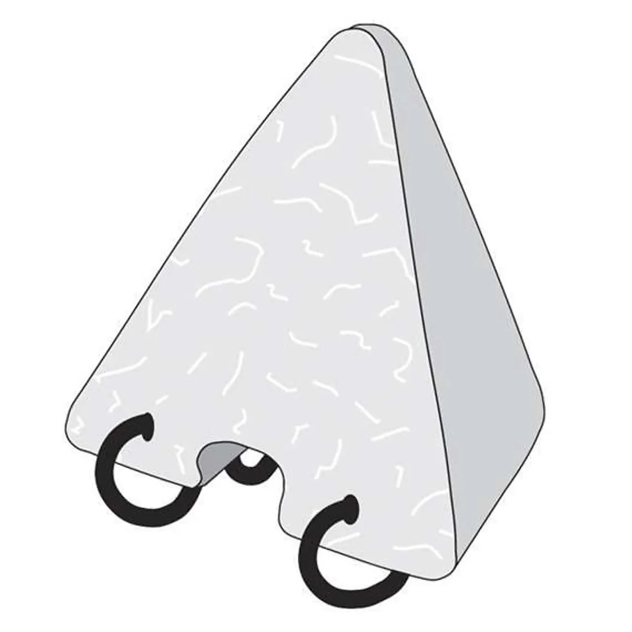 Betong pyramide kapo 60mmmed klips Betong pyramide kapo 60mmmed klips