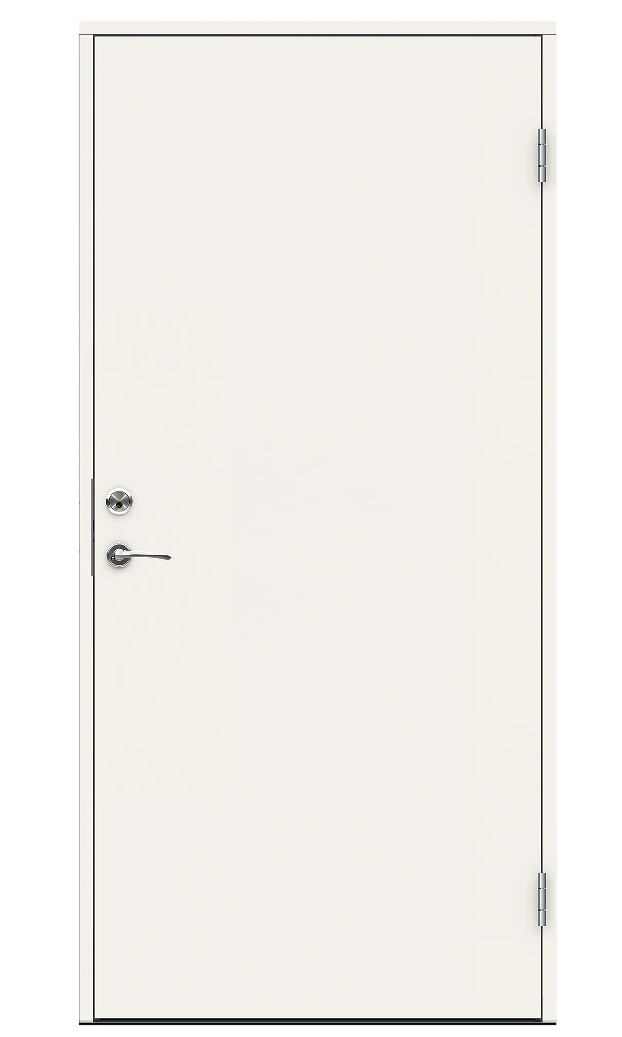 Bering ytterdør 100x210 cm høyrehengslet hvit