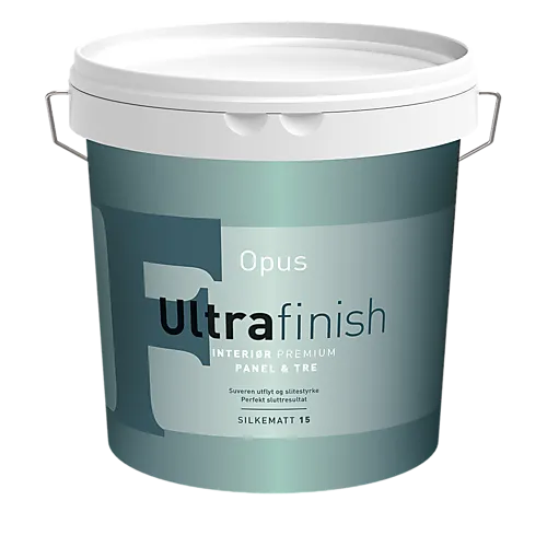 Opus ultrafinish oljemaling glansgrad 15 hvit 2,7 liter
