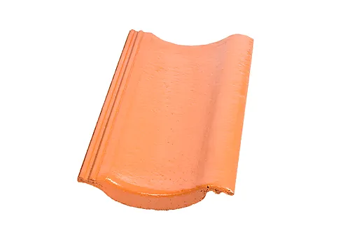 Takstein enkel edel teglrød