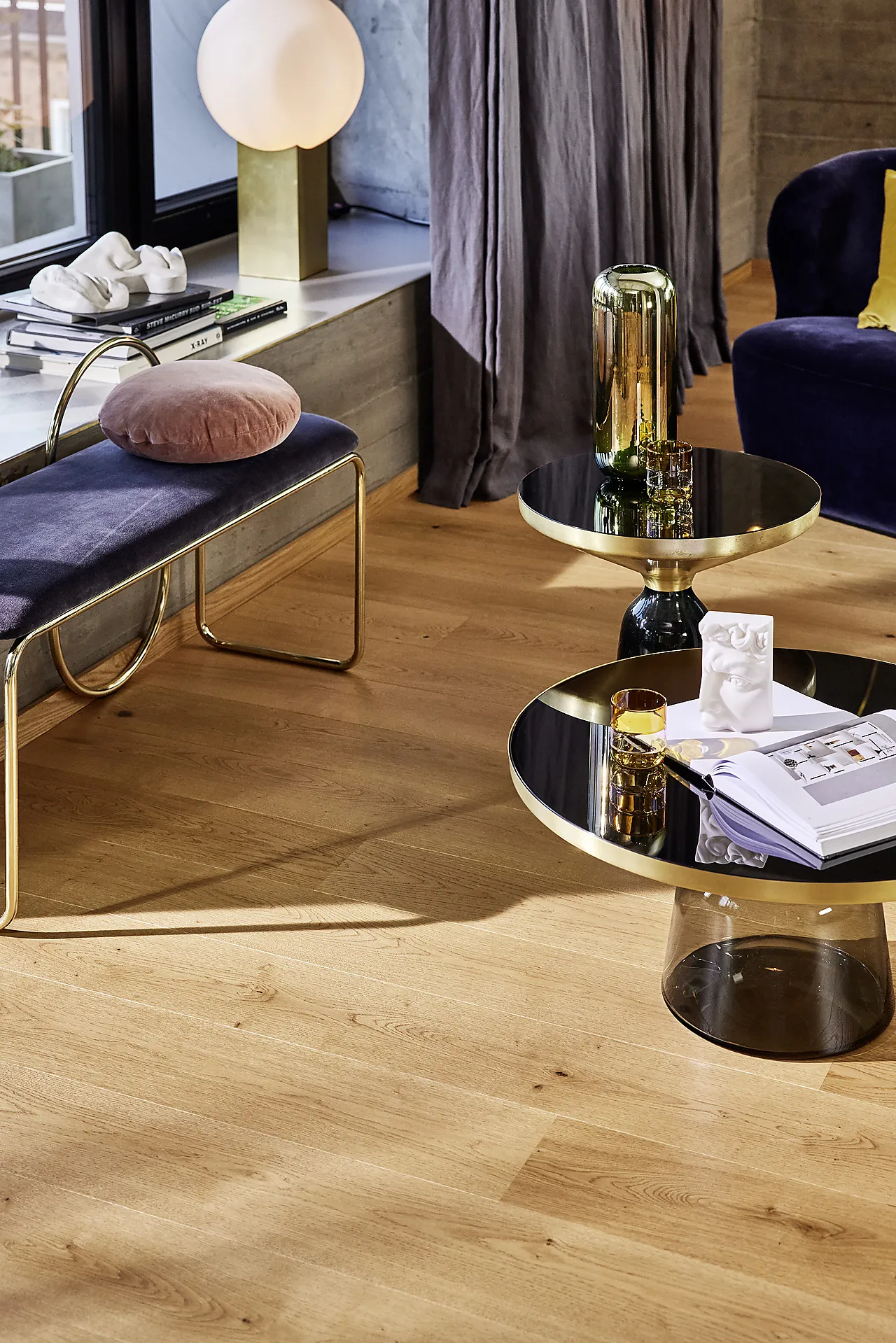 Parkett 1-stav eik soft brown castle