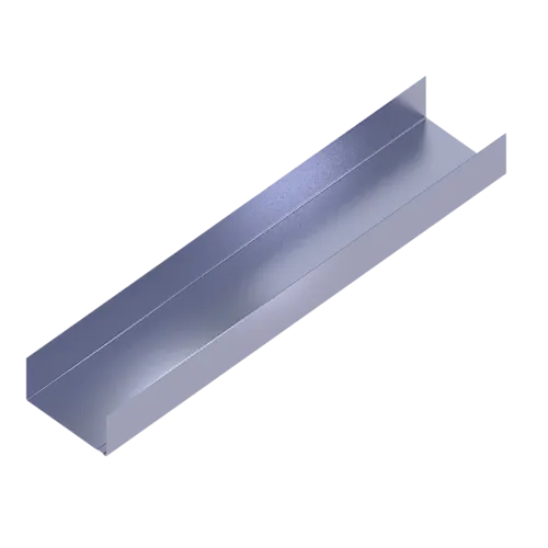 Stålprofil u-skinne 100/0,46 3000 mm