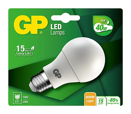 Lyspære led classic E27 6W-40W