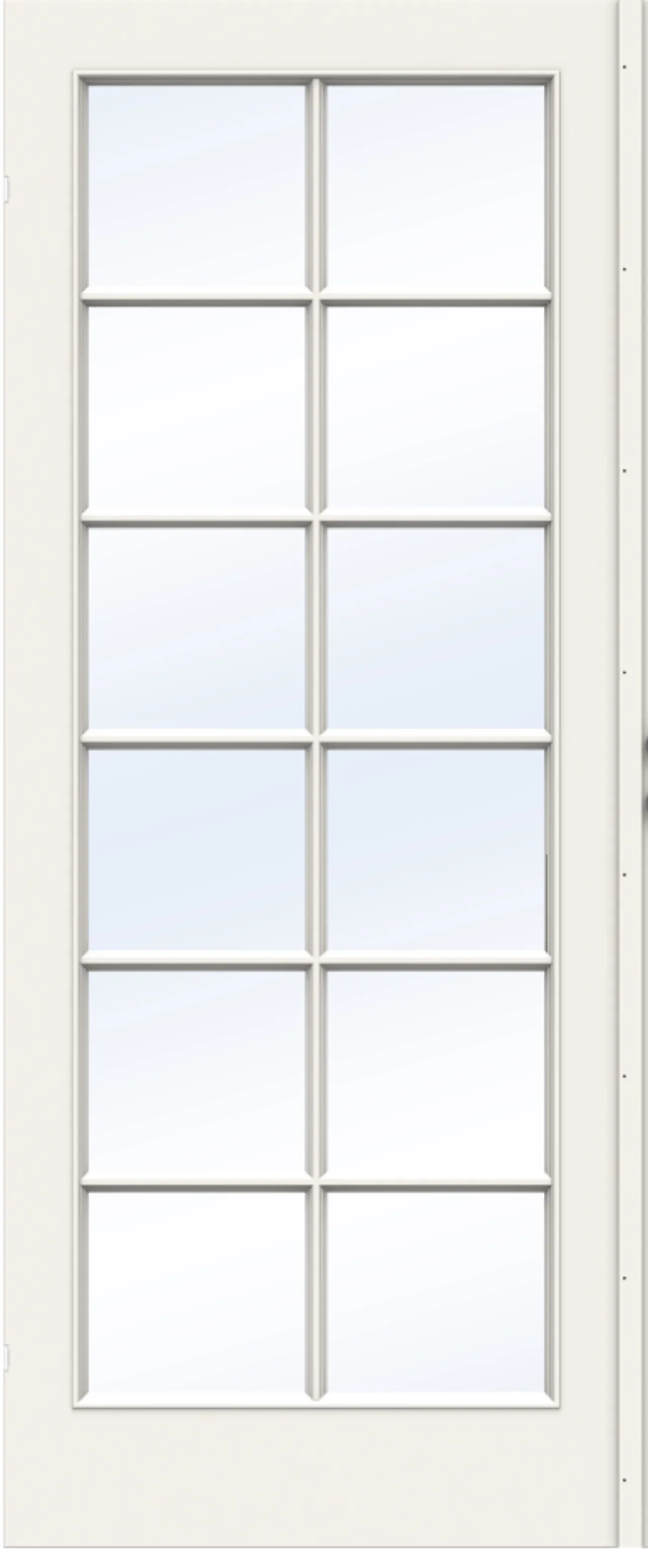 Dør sk compact sp12 8x21 hvit skåtedør klart glass null - null - 2 - Miniatyr