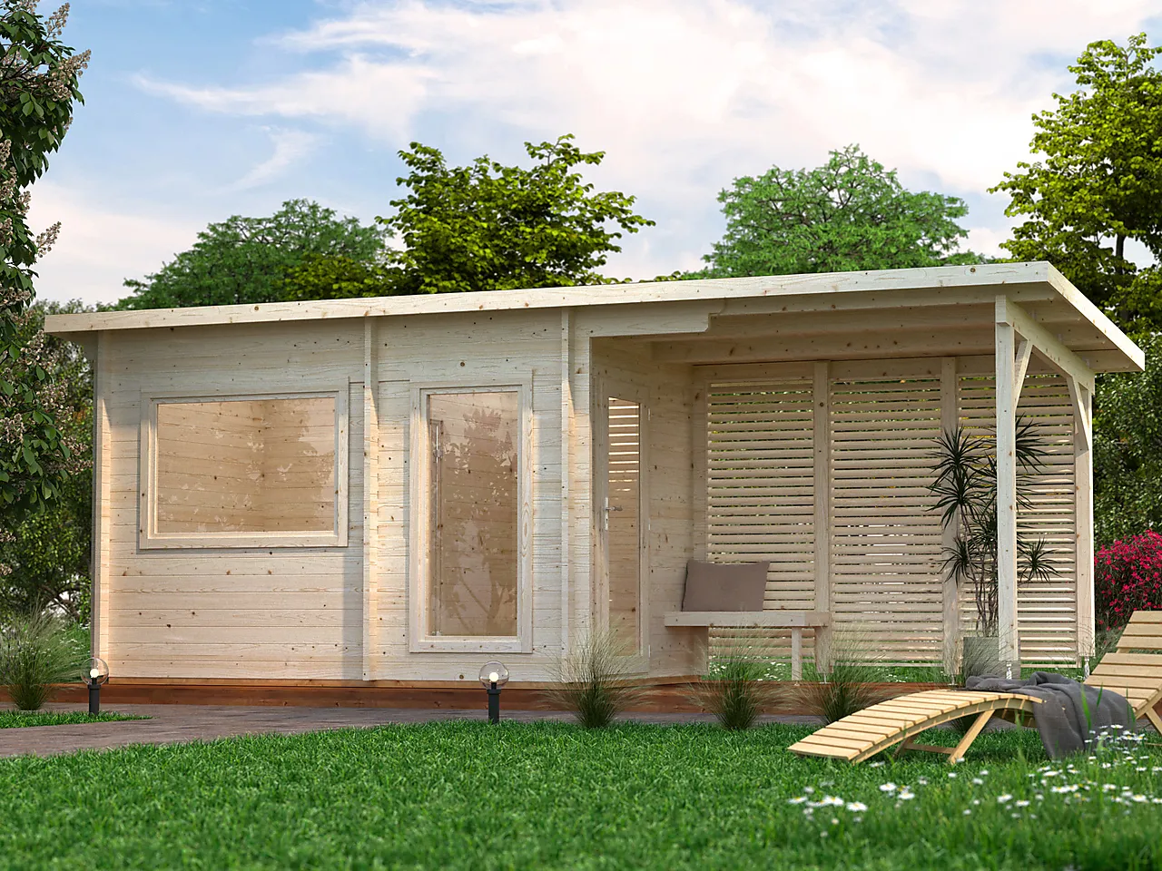 Badstue Sanna 6,8+5,9 m2 null - null - 2 - Miniatyr