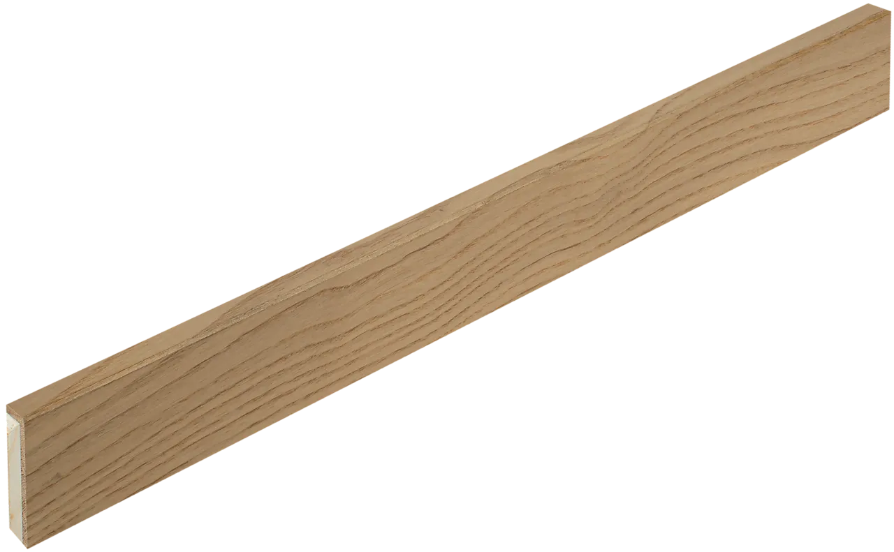 Gulvlist parkett Eik matt hvit lakk 14x55x2180mm Gulvlist parkett Eik matt hvit lakk 14x55x2180mm