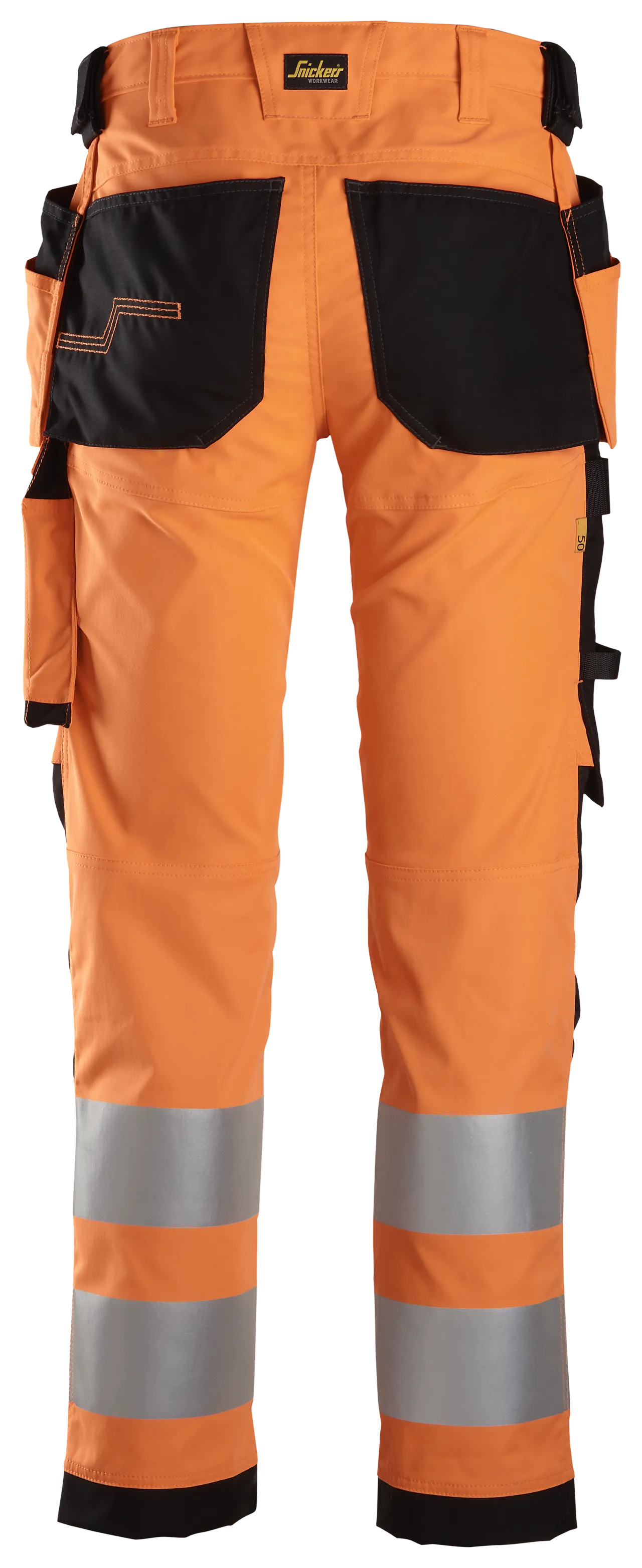 Arbeidsbukse high-vis oransje/sort str 50 null - null - 2 - Miniatyr