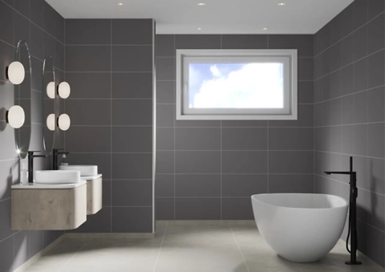 Fibo baderomsplate Aberdeen 60x30cm 10x620x2400mm null - null - 3 - Miniatyr