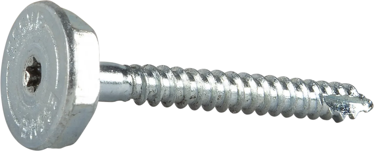 Nivåskrue 7,0x65 6k-skive fzb -20 20mm 6k-skive blankforsinket stål