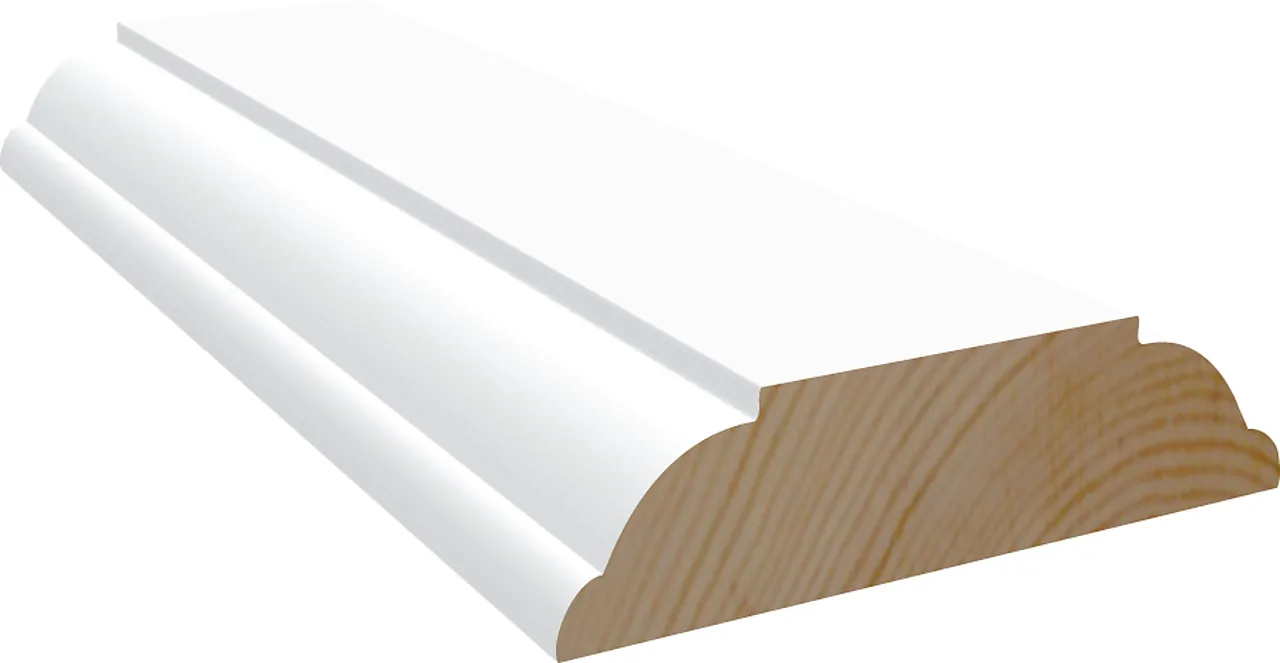 Pyntelist furu hvit bomull S0502-Y 9x34 mm