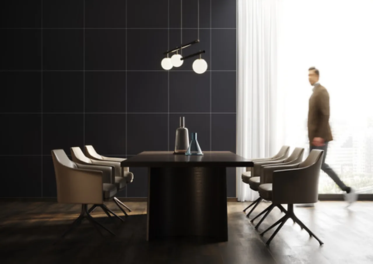 Fibo baderomsplate Black Hexagon 10x620x2400mm