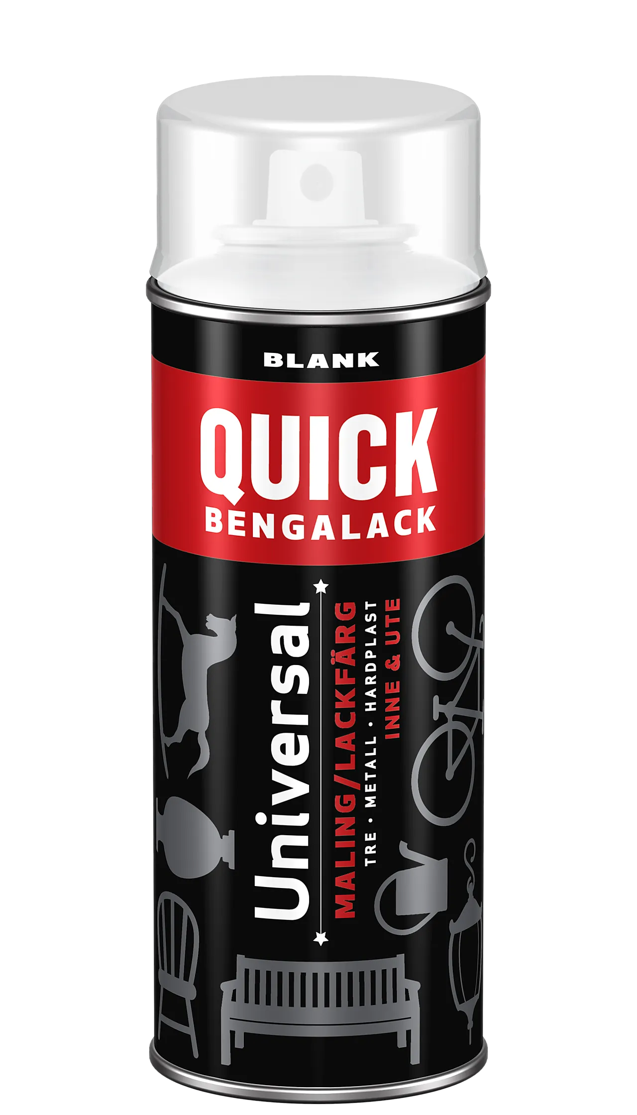 Bengalack spray klar blank 400 ml