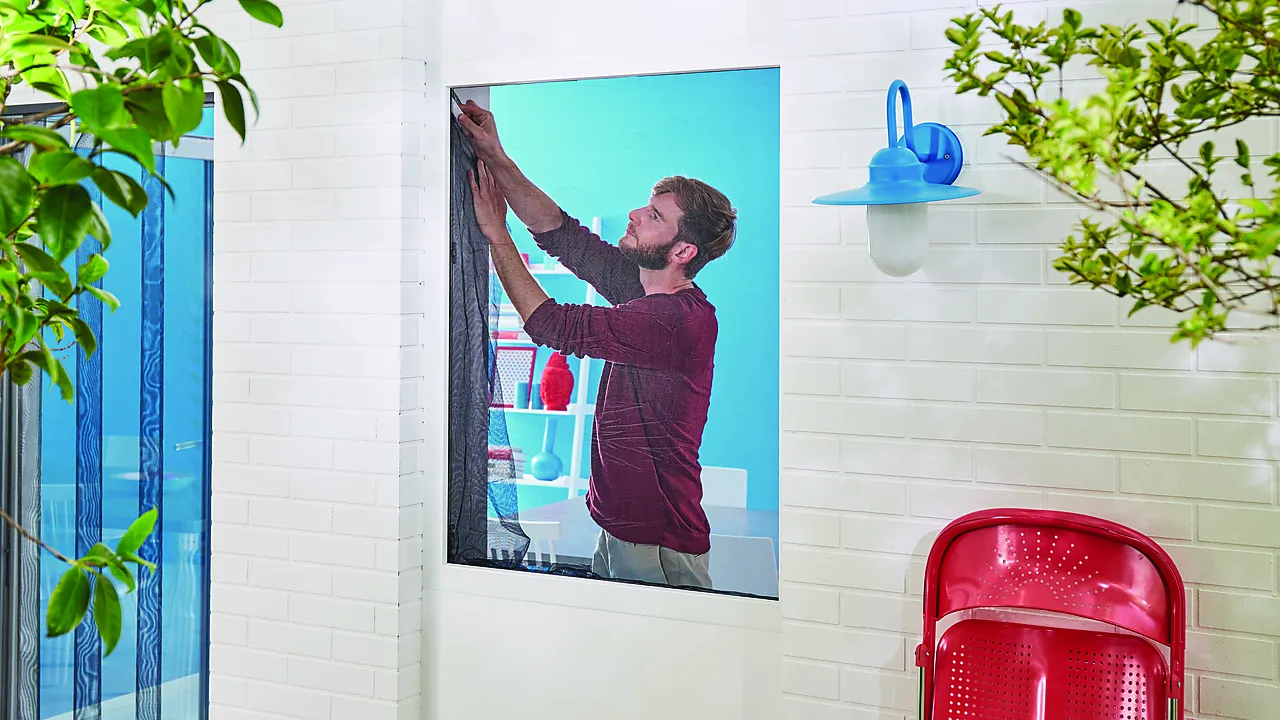 Insektsnett til vindu grå 1,3 m x 1,3 m null - null - 3 - Miniatyr