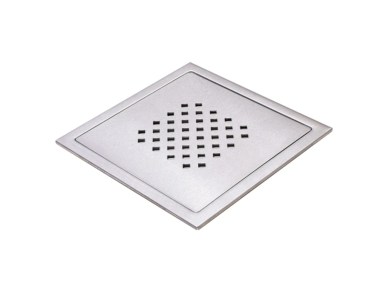 Slukrist design n°18 20x20cm askøy i børstet stål Slukrist design n°18 20x20cm askøy i børstet stål
