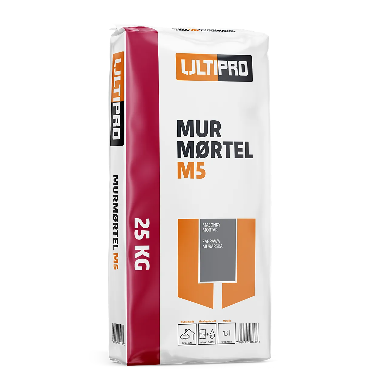 Ultipro Murmørtel M5 25 kg Ultipro Murmørtel M5 25 kg