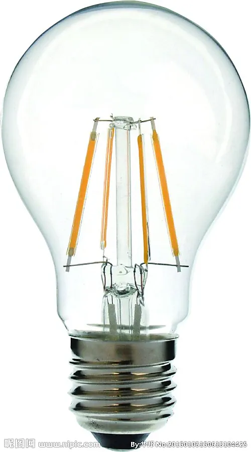 Lyspære led filament e27 60mm 4w
