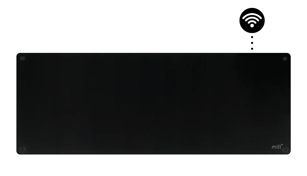 Panelovn sort glass gen 3 wifi 1300 Watt null - null - 2 - Miniatyr