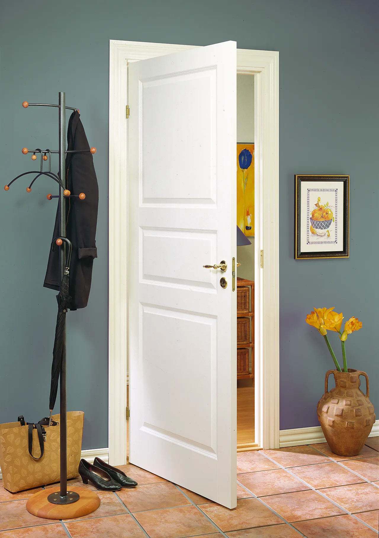 Dørbl style 03 9x20 hvit formpresset dør 3 speil