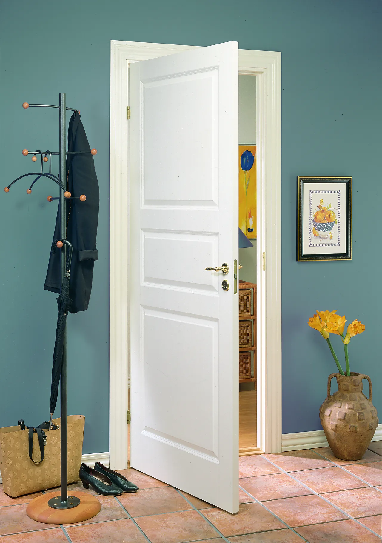 Dørbl style 03 9x20 hvit formpresset dør 3 speil