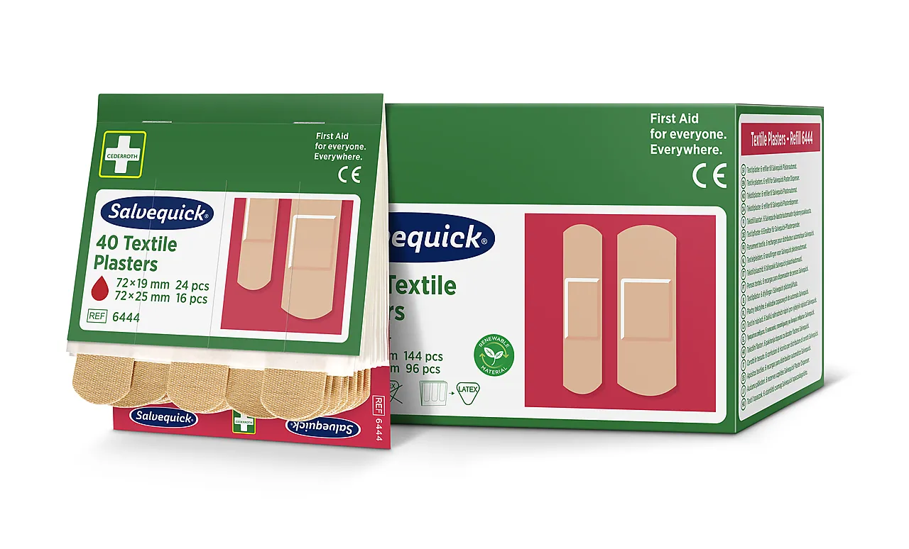 Plaster refill 40 stk tekstil 6444