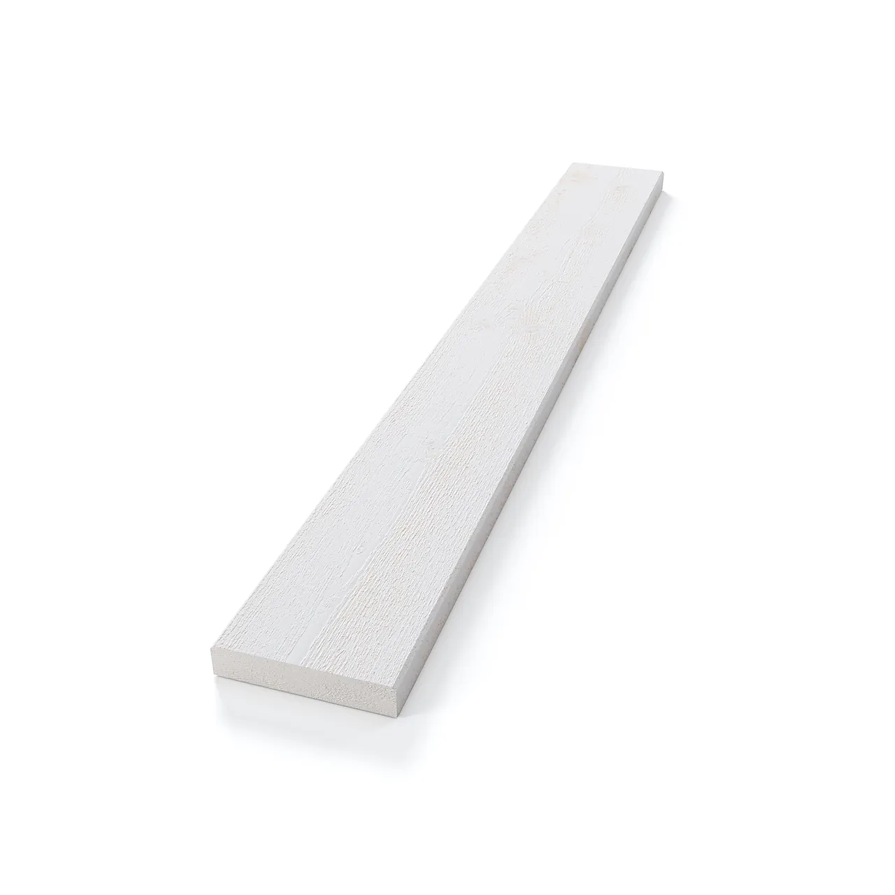 Rektangulær kledning gran grunnet 19x98x4800 mm hvit null - null - 2 - Miniatyr