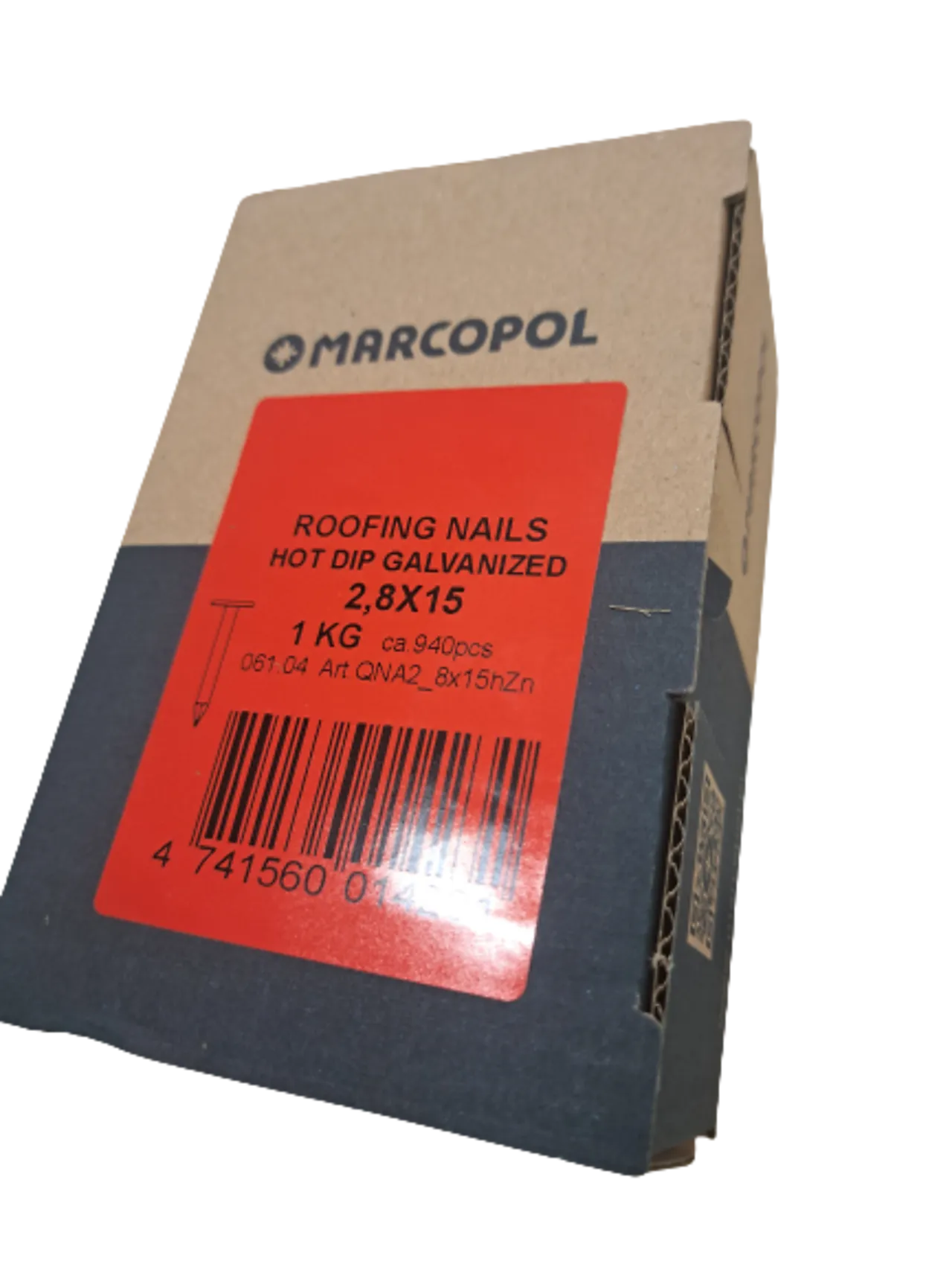 Palmako Pappspiker 2,8x15 mm Varmforsinket 1kg null - 15 - 2 - Miniatyr