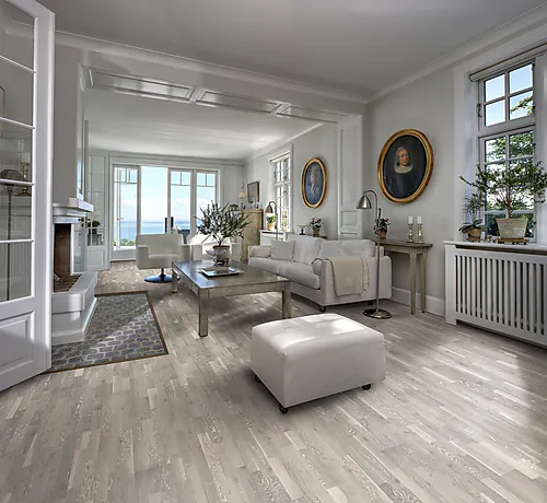 Parkett 3-stav eik Limestone