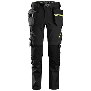 Arbeidsbukse 6940 softshell stretch sort str 148