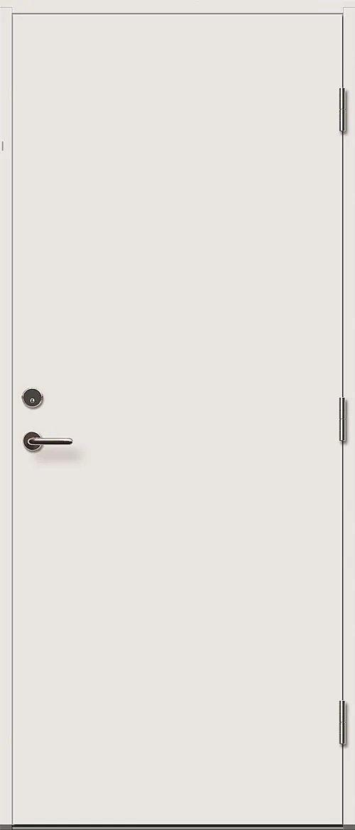 Innerdør Ei30 100x200 cm høyrehengslet hvitmalt