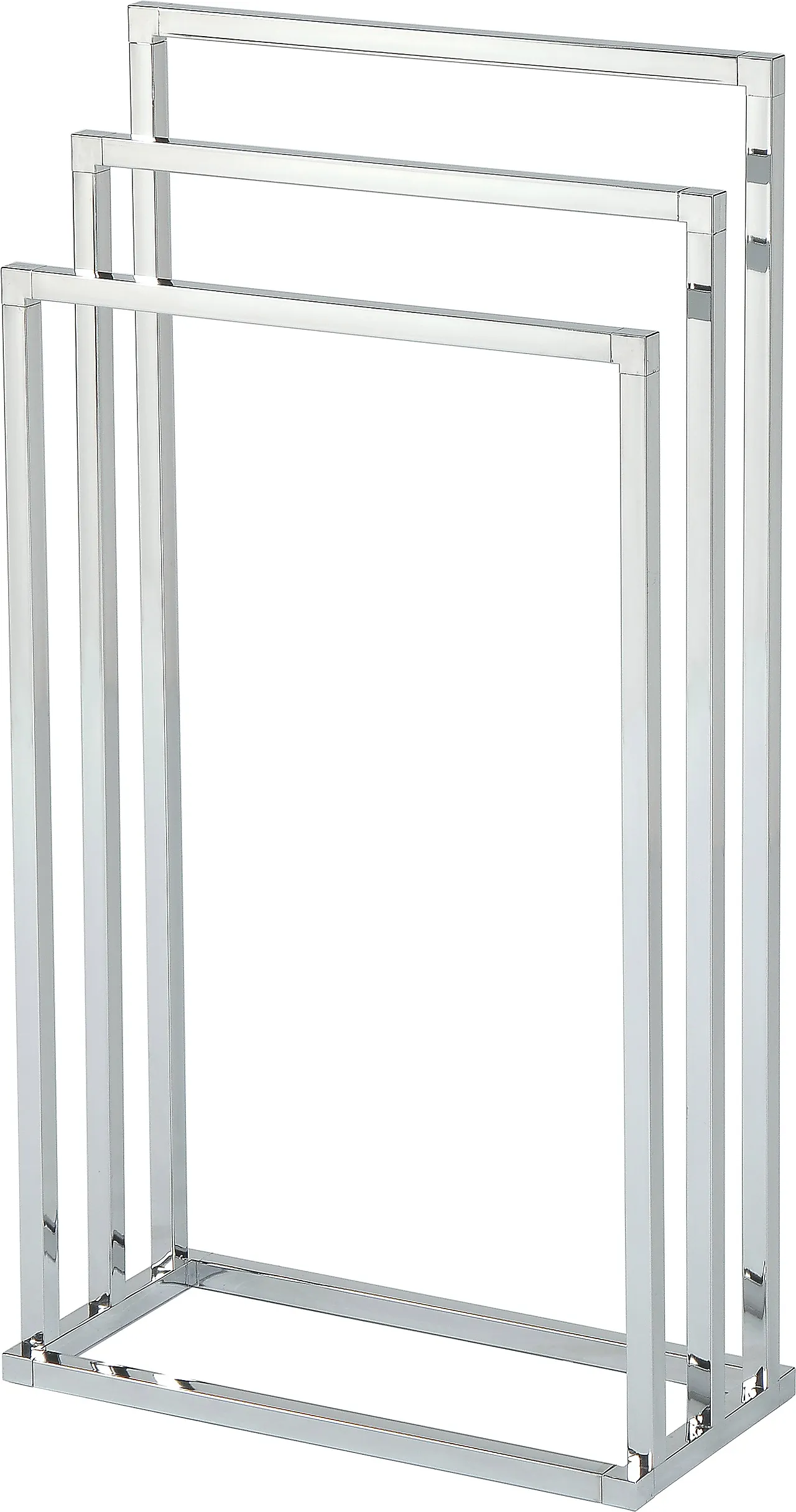 Håndklestativ 3arm firk krom