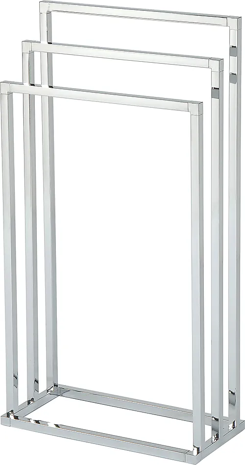 Håndklestativ 3arm firk krom