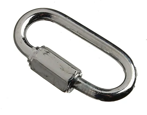 Skrueledd quick link 4 mm 2 stk blå