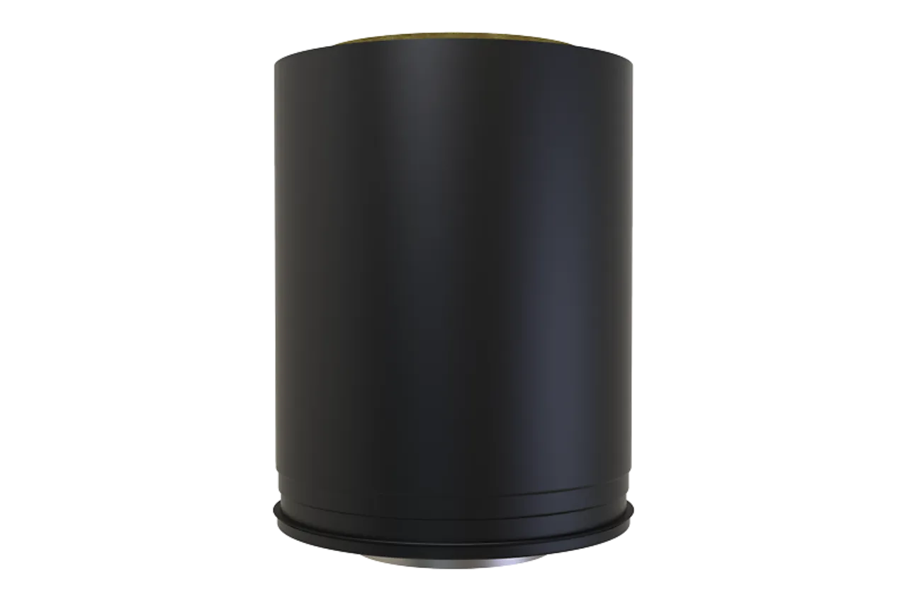 Stålpipe ø150 combi 250mm halvis bp halvisolert sort Stålpipe ø150 combi 250mm halvis bp halvisolert sort