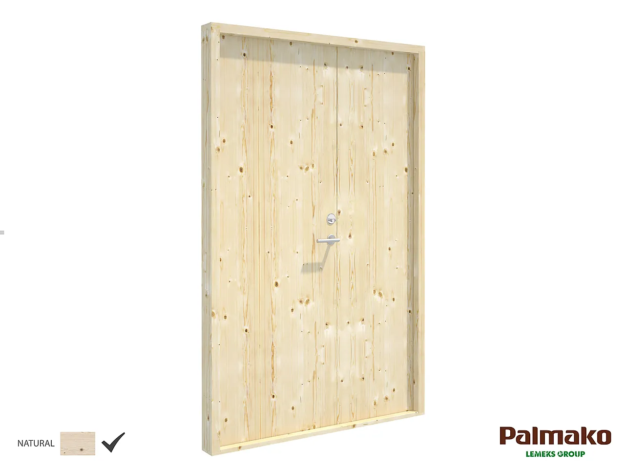 Boddør dobbel uten vindu Palmako 130x200 Boddør dobbel uten vindu Palmako 130x200