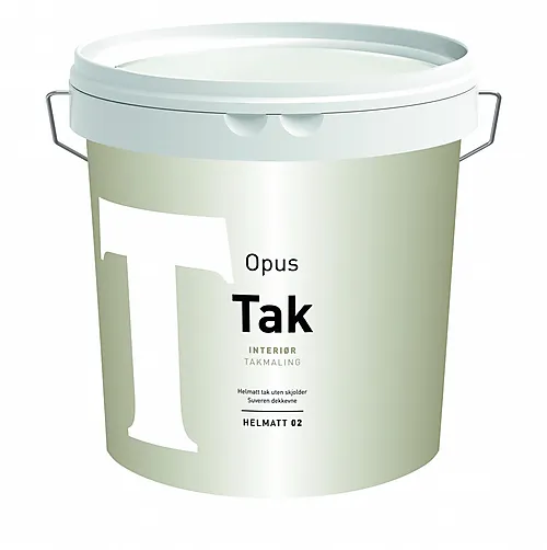 Opus takmaling 02 interiør helmatt hvit 2,7 l