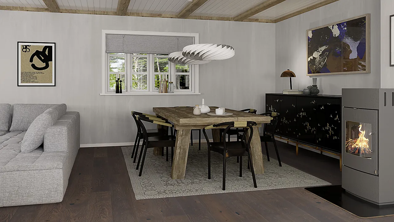 Parkett 1-stav eik oljet/børstet brown jasper pl181 null - null - 3 - Miniatyr