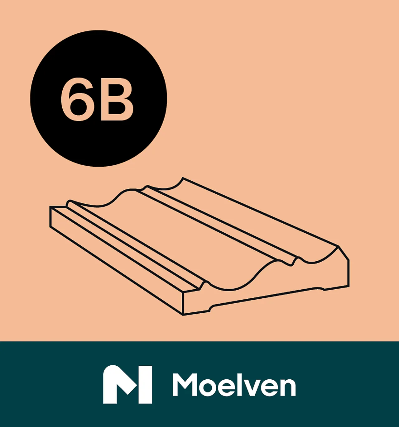 Karmlist furu antikk 501 hvit bomull S0502-Y 21x95x4400 mm null - null - 2 - Miniatyr