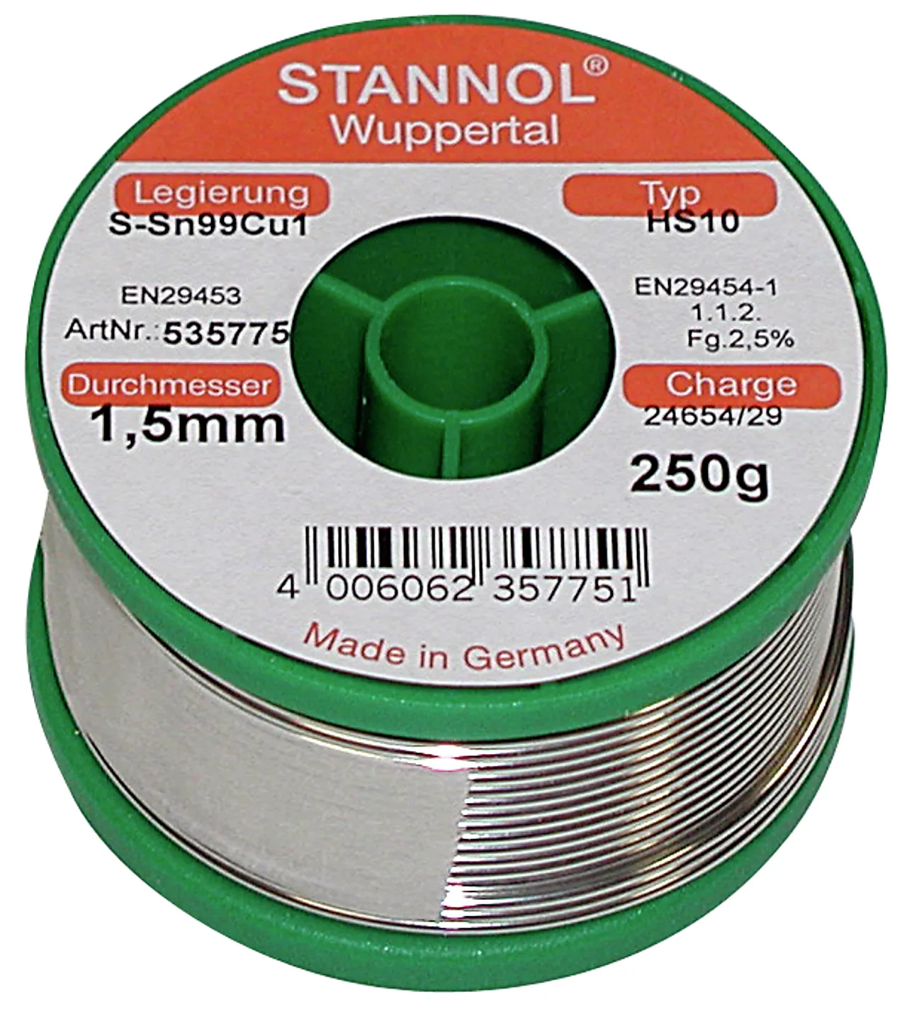 Loddetråd 250 g blyfri 535769