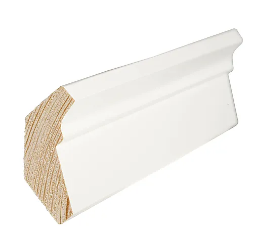 Taklist furu profilert hvit bomull S0502-Y 21x58 mm